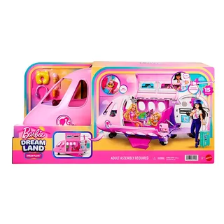 Droomland Droomvliegtuig - Met werkende microfoonfunctie en geluid fra Barbie i Rose – produktbillede 6 af 6