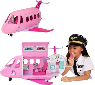 Droomland Droomvliegtuig - Met werkende microfoonfunctie en geluid fra Barbie i Rose – produktbillede 1 af 6
