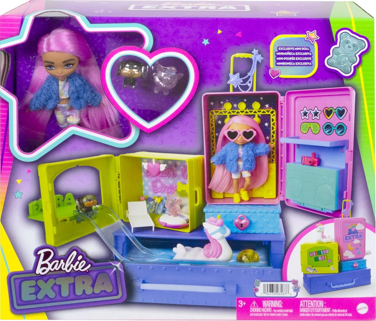 Extra Huisdieren en Mini's Speelset - Speelfigurenset von Barbie in Mehrfarbig – Produktfoto