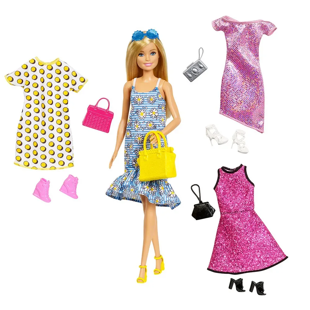 Fashionista Med 4 Modedukker fra Barbie – produktbillede