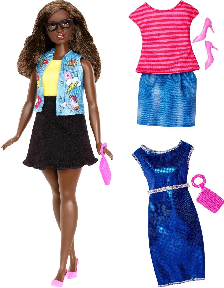 Fashionistas 39 Emoji Fun Doll & Fashions de Barbie en Multicolore – photo du produit