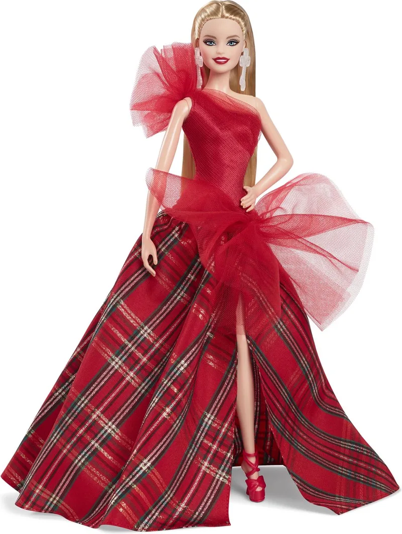 Holiday Feestdagen Barbiepop - 2024 van Barbie in Meerkleurig – productfoto