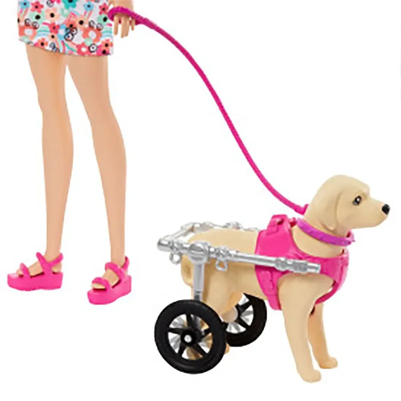 Hundeführer Mit Rollstuhlpuppe von Barbie – Produktfoto 2 von 4
