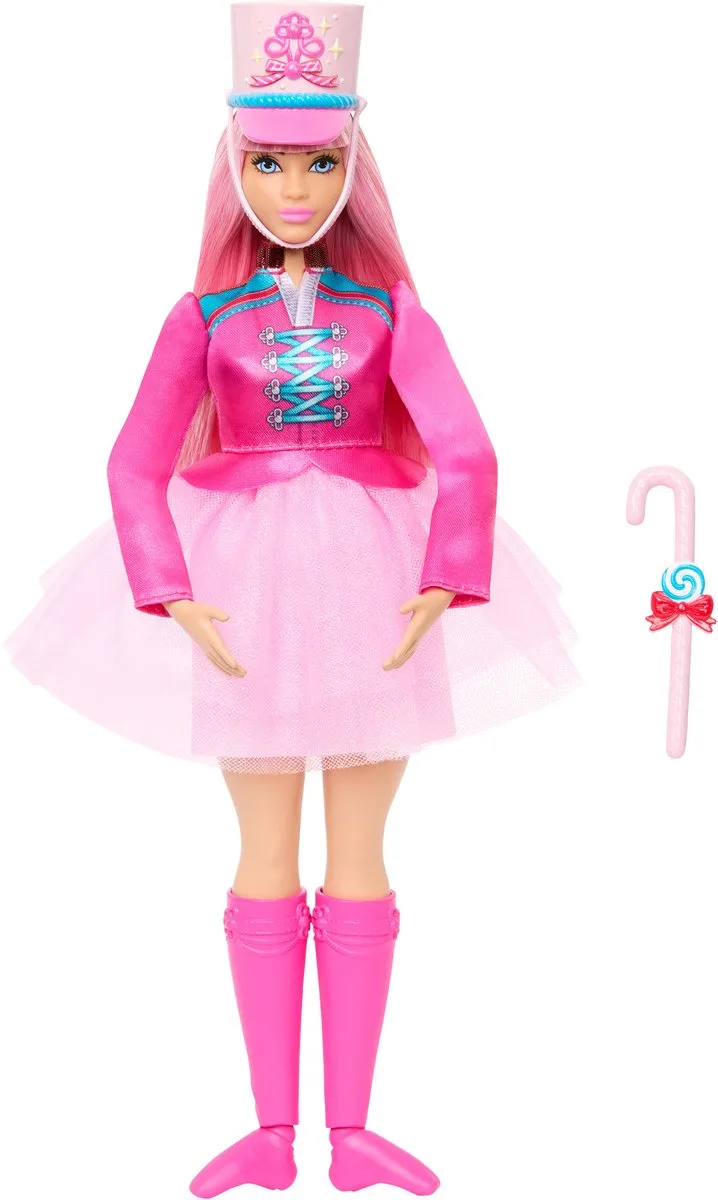 in De Notenkraker Ballerina Pop - Met beweegbare enkels en een zuurstok als baton från Barbie i Daisy – produktbild