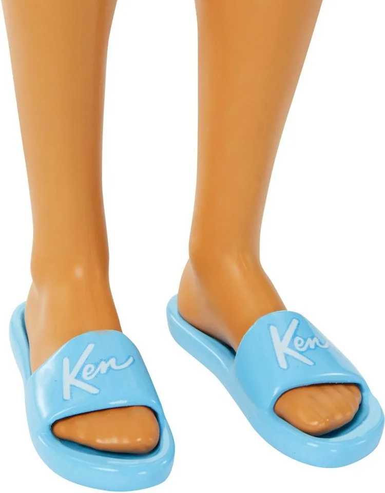 Anziehpuppe Blonde Ken-Puppe mit Badehose und Strand-Accessoires von Barbie in Malibu – Produktfoto 5 von 5