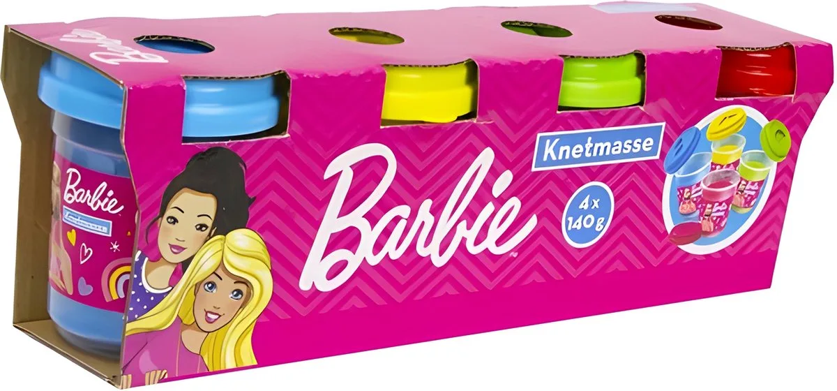 Klei Potjes - klei set - 4-pack från Barbie i Blå – produktbild