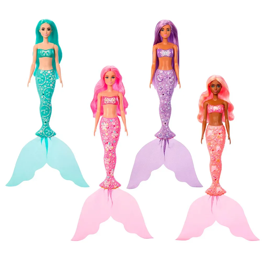 Révéler Poupées Sirène 4 Modèles Expédition Aléatoire Assorti de Barbie – photo du produit