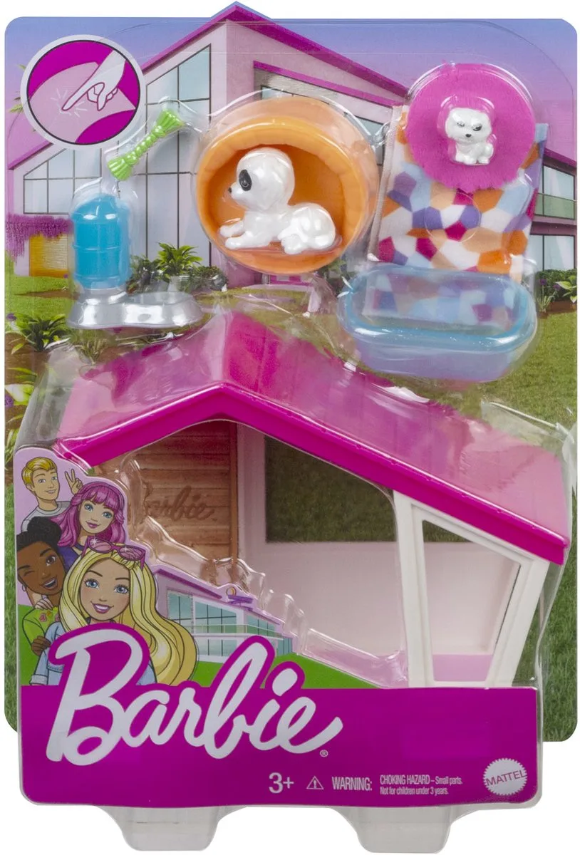 Mini-speelset hondenhok met hondje by Barbie in Multicolour – product photo
