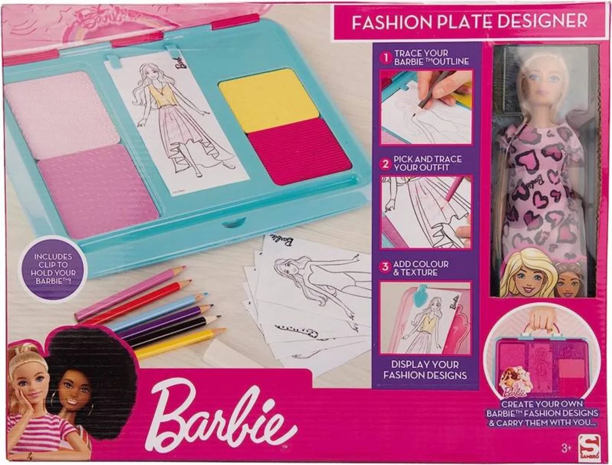 Modeontwerpset - Voor kinderen - Roze de Barbie en Multicolore – photo du produit
