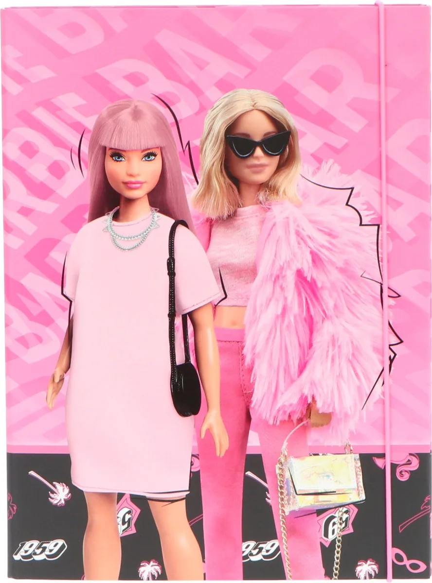 Notitiemap A4 - Knutselmap voor Kinderen de Barbie en Multicolore – photo du produit