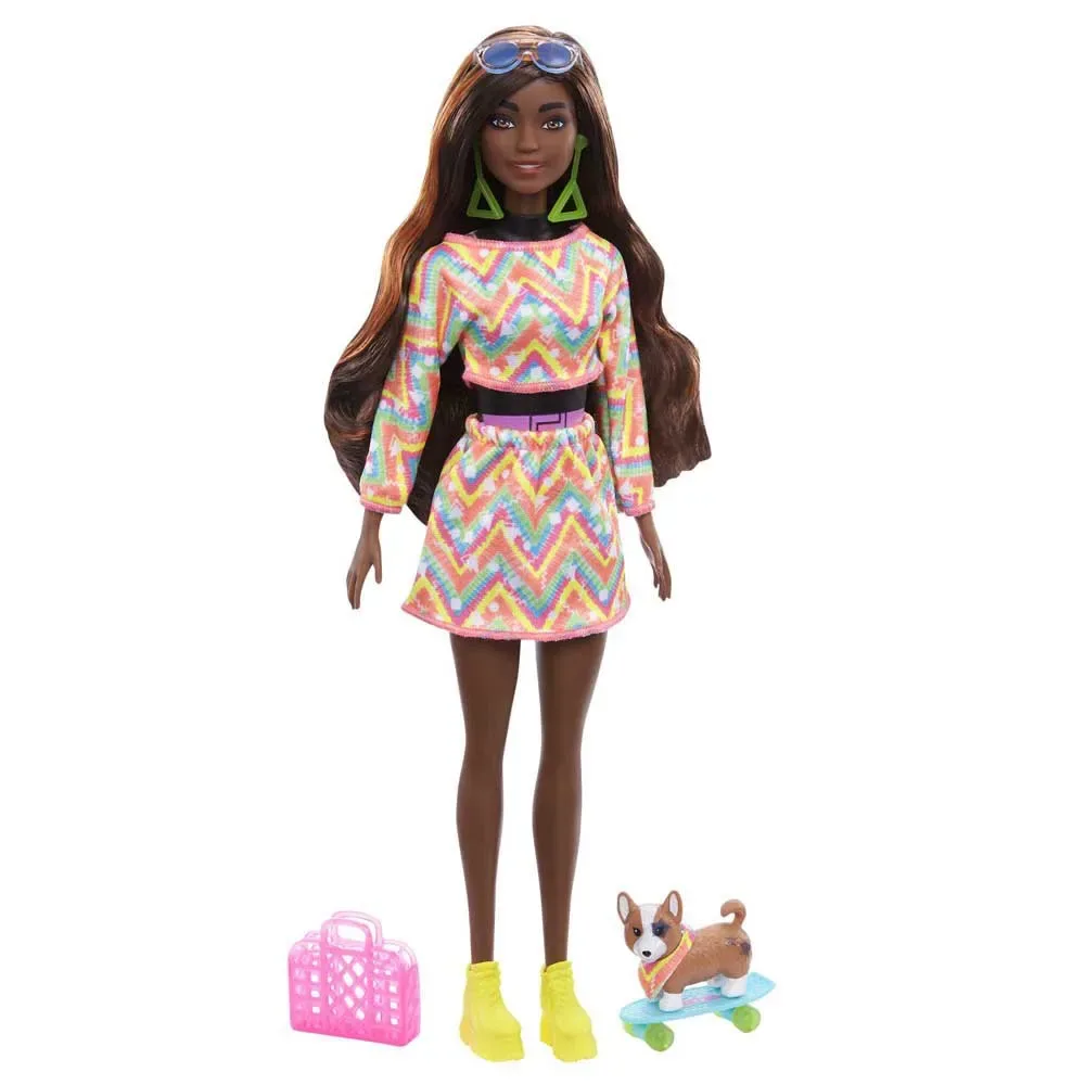 Avslöja Färguppsättningen Av Gåva Neon Tie-dye Enhörningsdocka von Barbie – Produktfoto