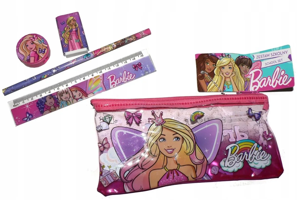 Penhouder Set met Accessoires - 4 stuks från Barbie i Rosa – produktbild