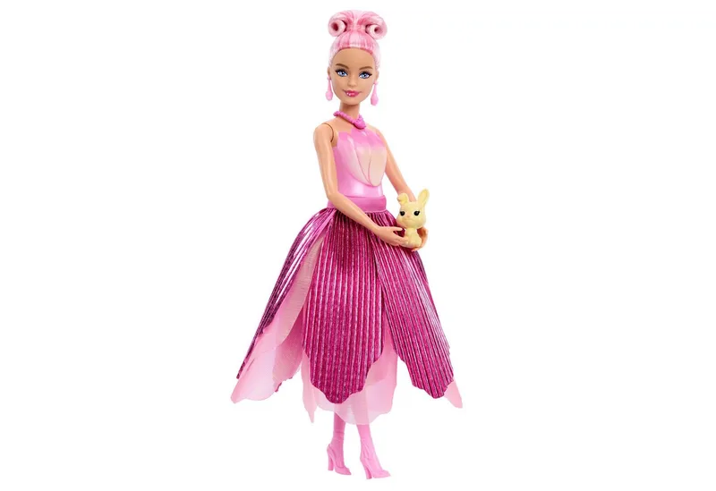 Petal Pop Geparfumeerde Modepop - Roze Tulpenjurk von Barbie in Roze Tulp – Produktfoto 2 von 5
