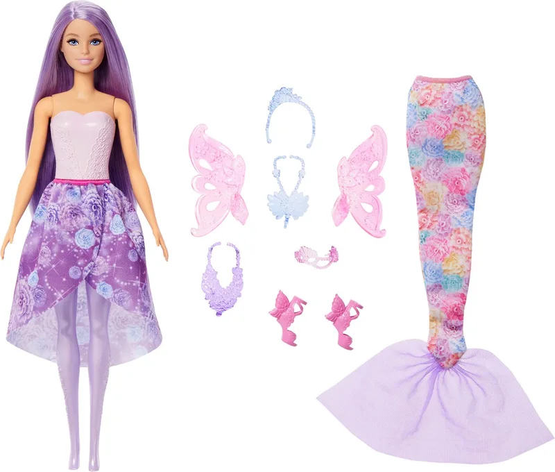 Puppe Mit 10 Verschiedenen Looks von Barbie in Lichtroze – Produktfoto