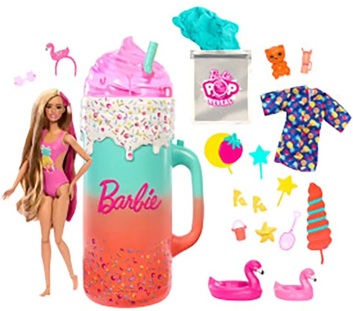 Pop Reveal Rise & Surprise Cadeauset de Barbie en Multicolore – photo du produit
