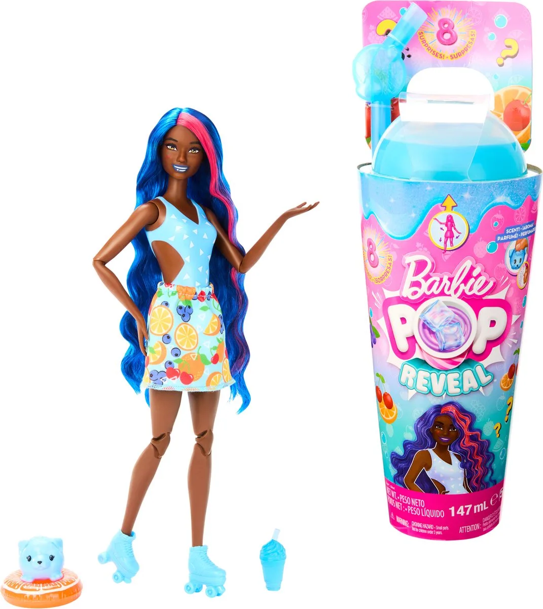 Pop Reveal Juicy Fruits Fruit Punch Doll 30cm von Barbie in Vruchtenbow – Produktfoto