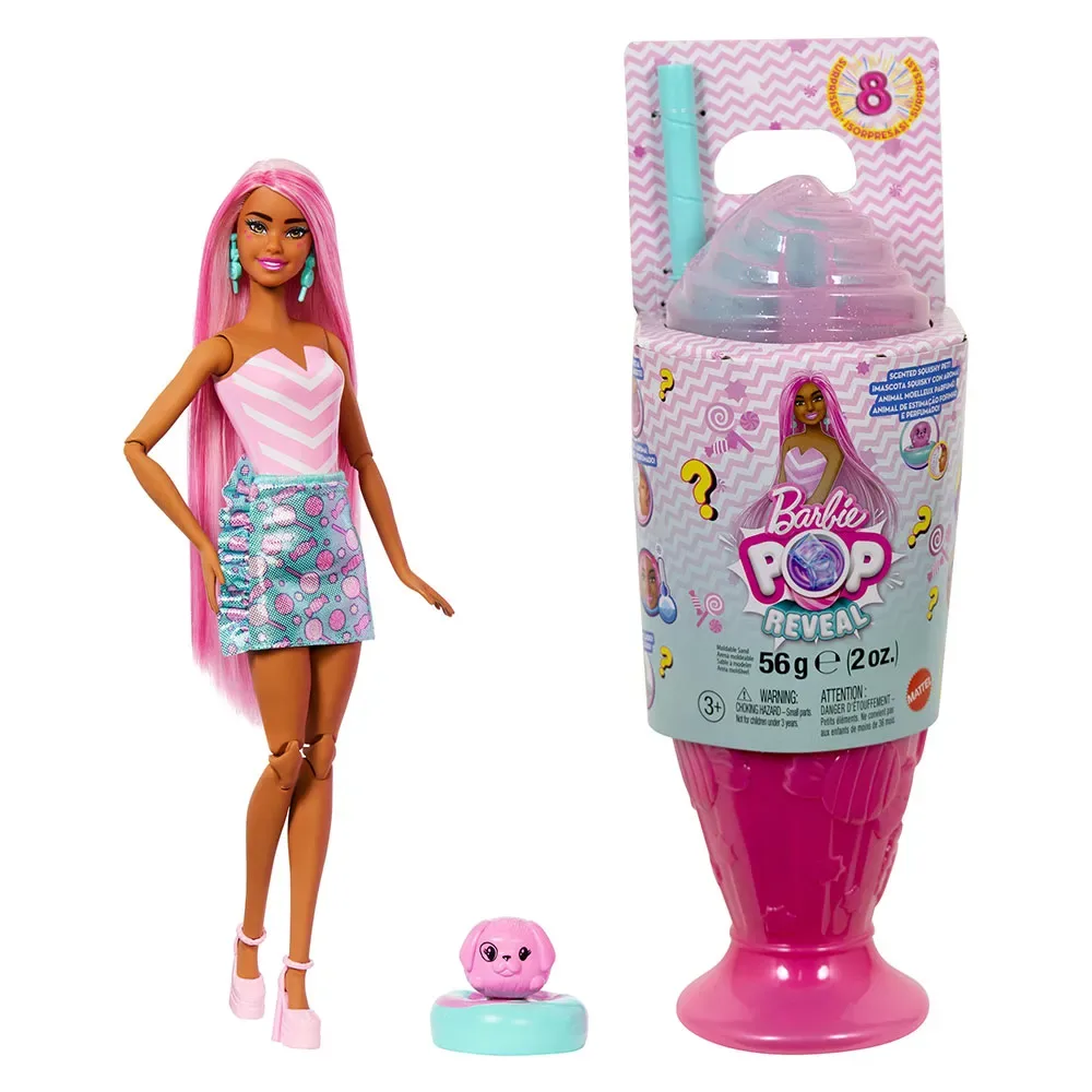 Pop Reveal Verrassingspop Met Snoep En Beker van Barbie – productfoto