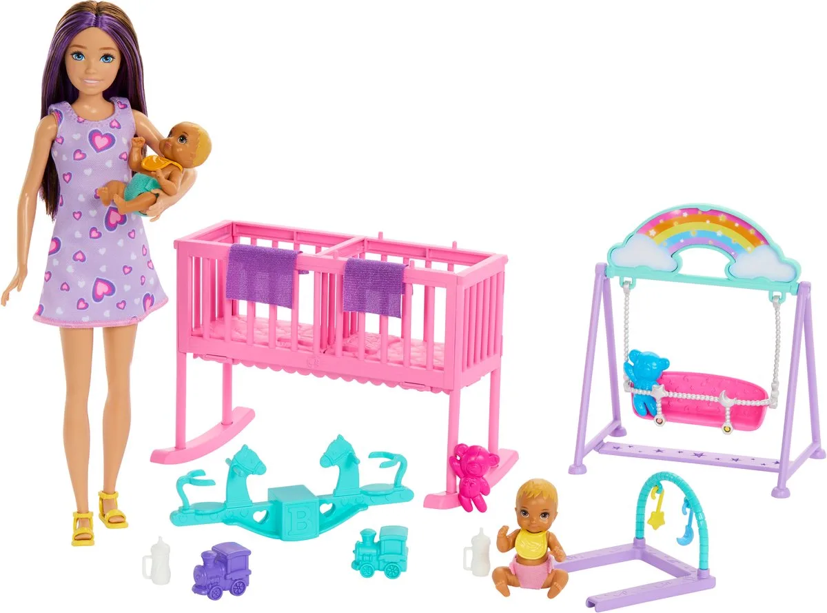 Skipper Zwillingskinder Spielset, Sets von Barbie in Mehrfarbig – Produktfoto