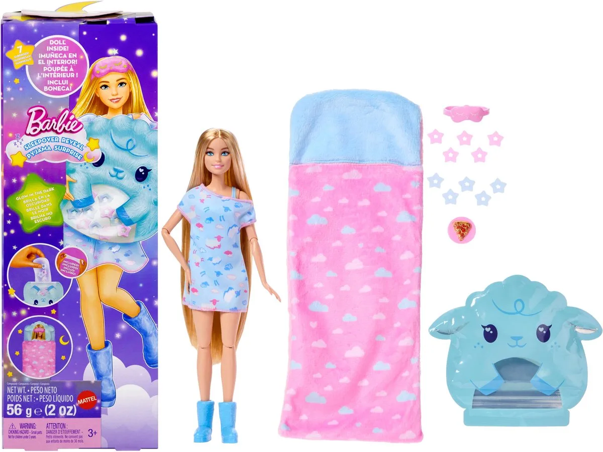 Sleepover Reveal Doll and Accessories de Barbie – photo du produit