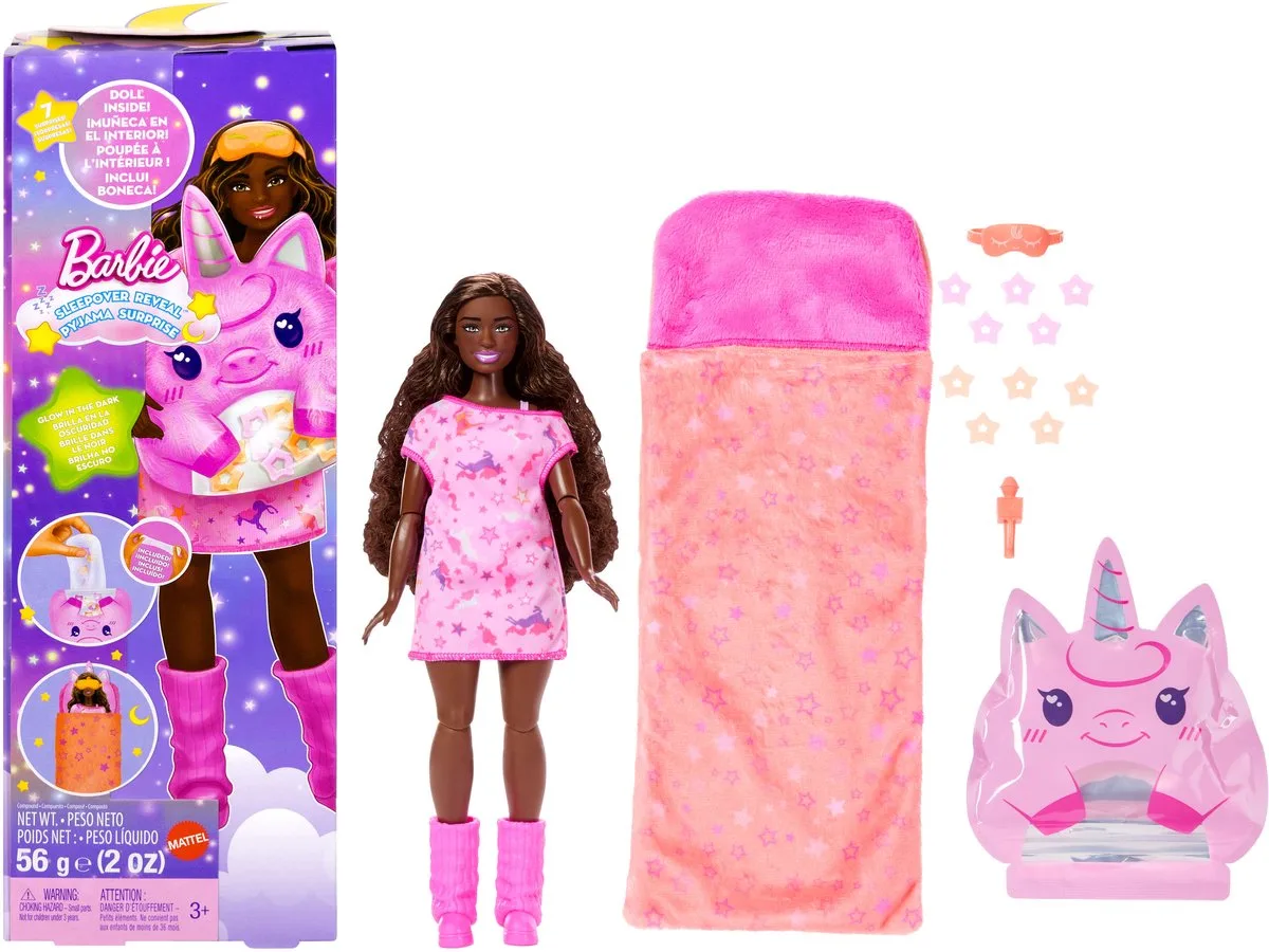 Sleepover Reveal Doll and Accessories de Barbie en Multicolore – photo du produit