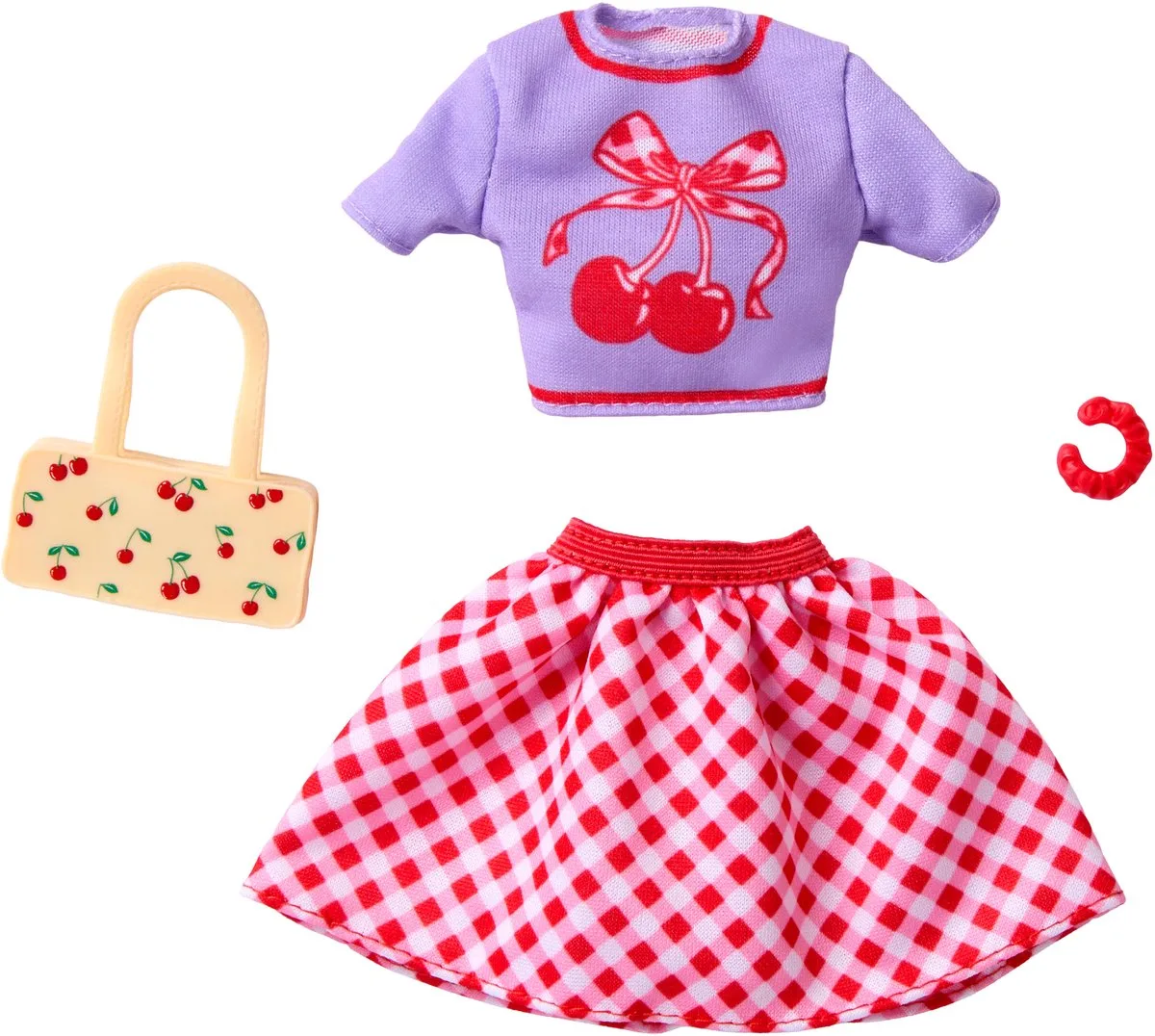 Style Fashions Outfit en Accessoires - Shirt, Rok en Handtas de Barbie en Multicolore – photo du produit
