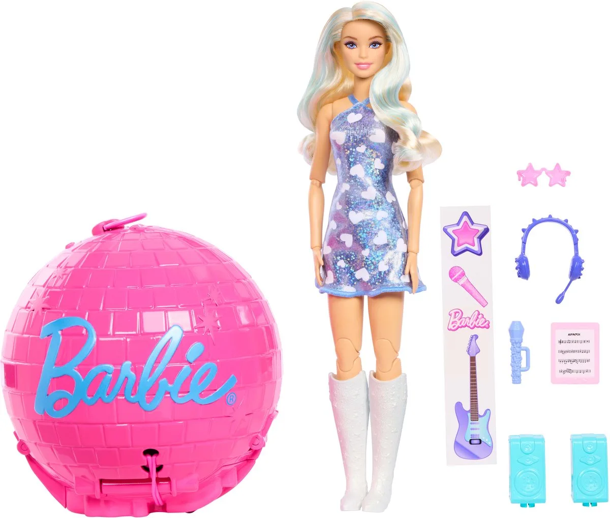 TEAM BARBIE Rol en Onthul Popster, Pop en Accessoires von Barbie in Mehrfarbig – Produktfoto