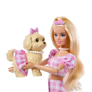 Twinning Looks Blond Met Hondenpop van Barbie – productfoto 4 van 6