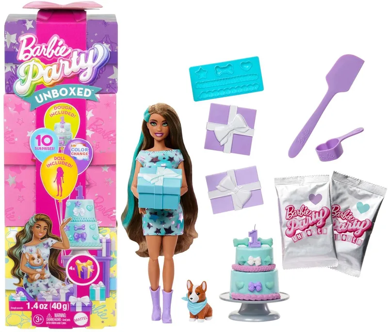 Uitpakparty Dierenverjaardag by Barbie in Blauwe highlights – product photo