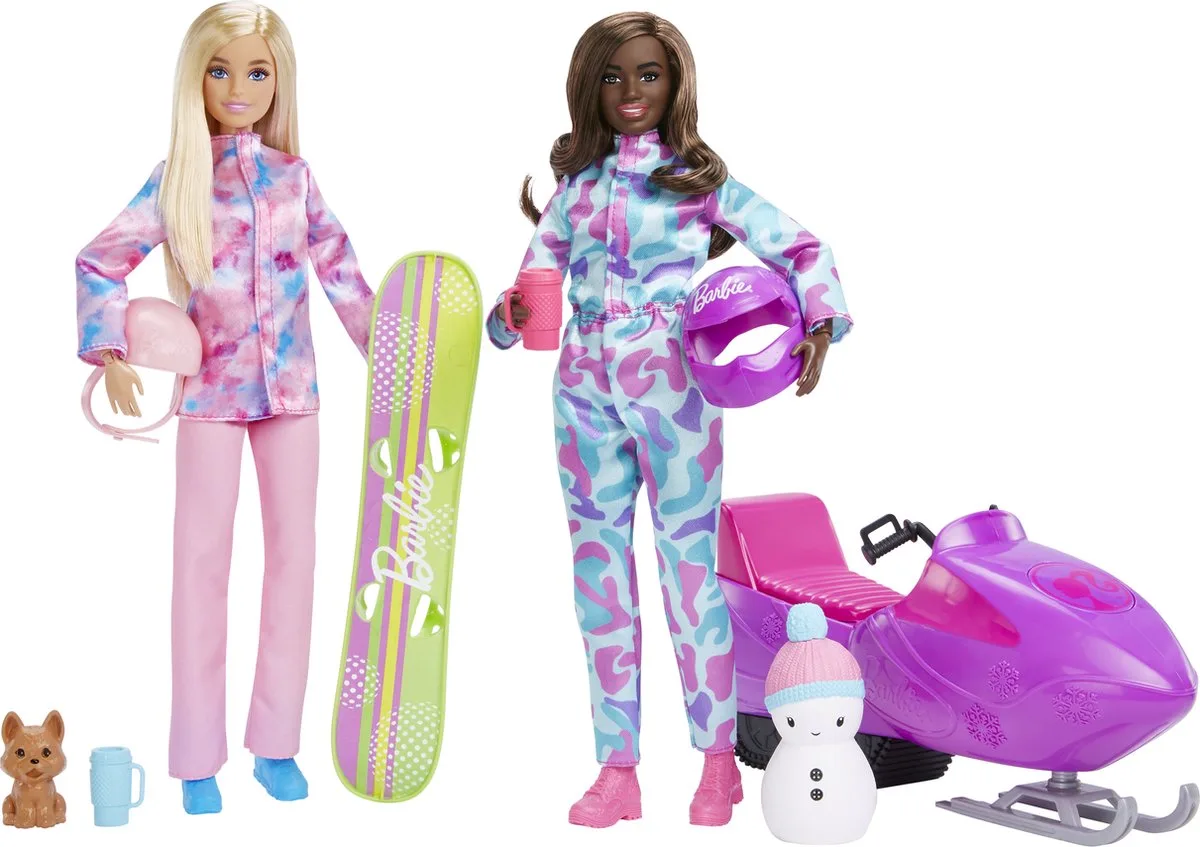 Wintersport - Met ski outfit - Pop de Barbie en Multicolore – photo du produit