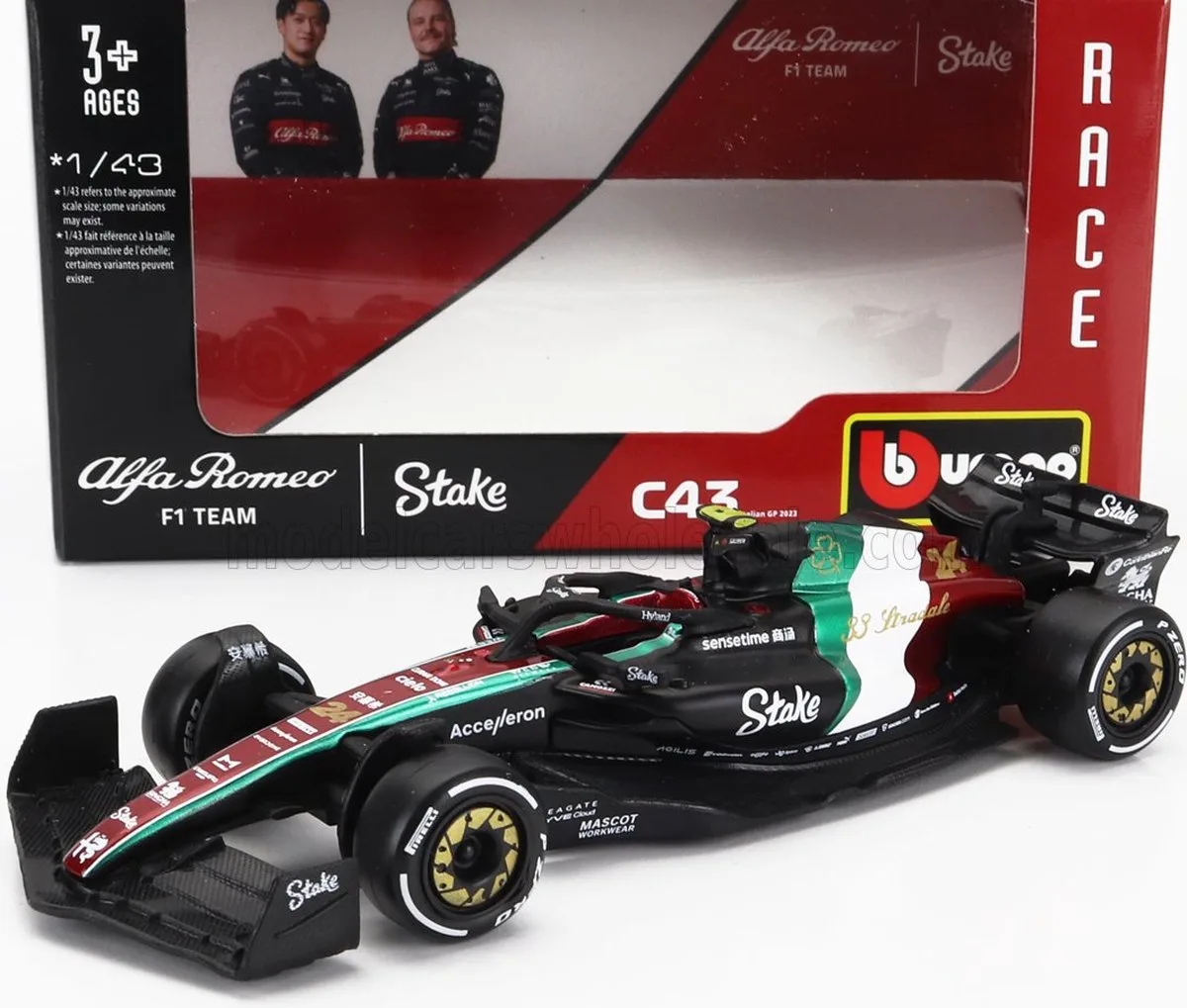 Alfa Romeo F1 team C43 - Zhou Guanyu - Monza 2023 by Bburago – product photo