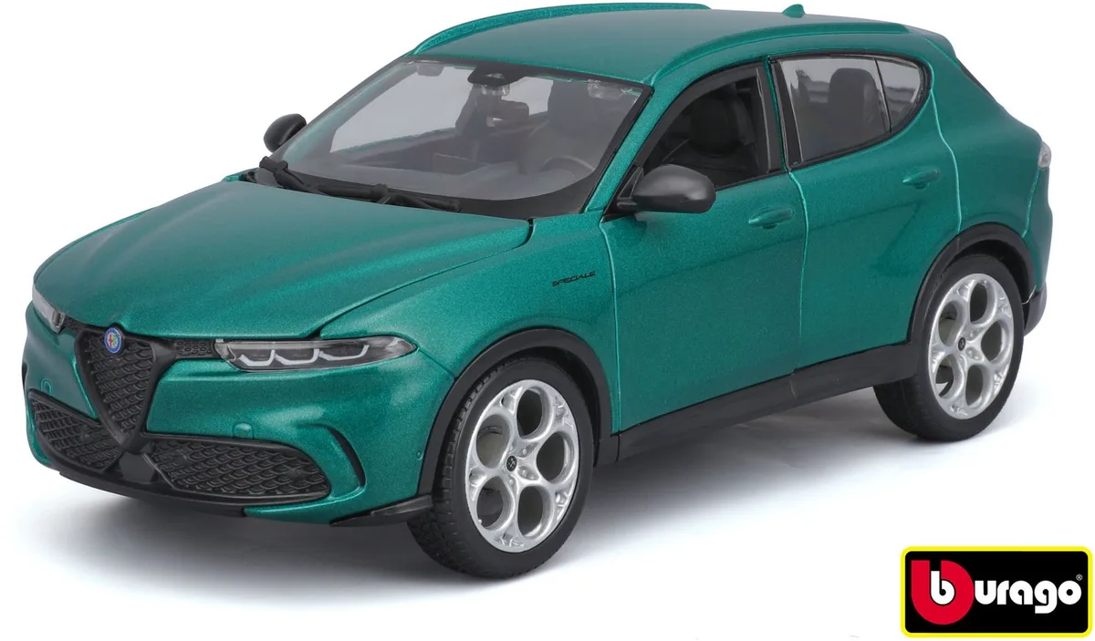 Alfa Romeo Tonale 2022 1:24 model BBurago 21109 de Bburago en Vert – photo du produit