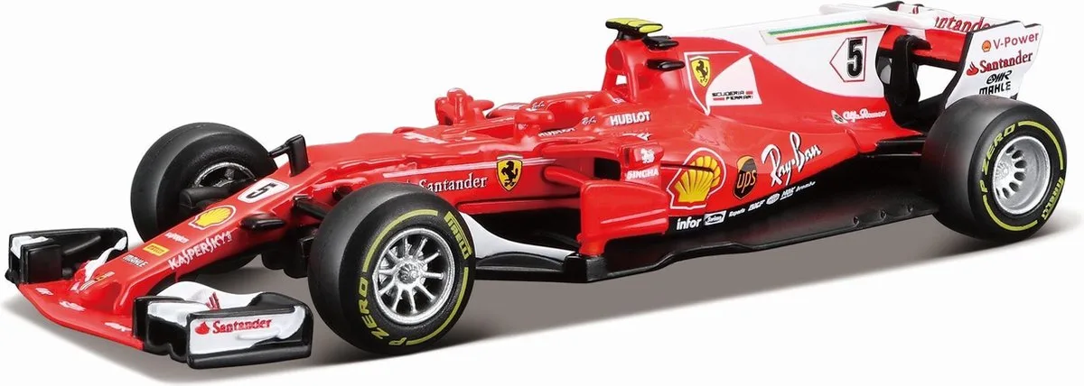 Auto F1 Bburago Sebastian Vettel SF70H schaal 1:43 de Bburago en Rouge – photo du produit