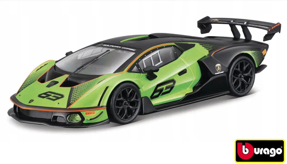 Bburago 1:32 Race Lamborghini Essenza Scv12 - UNI fra Bburago i Grøn – produktbillede