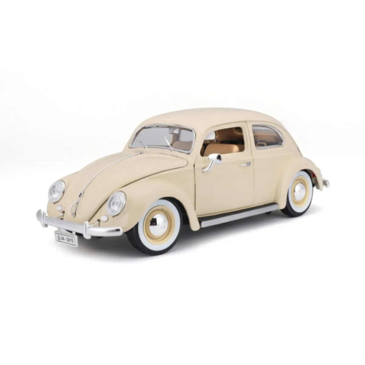 Bburago 15612029W - Volkswagen Käfer Beetle (1955), 1/18 von Bburago in Beige – Produktfoto