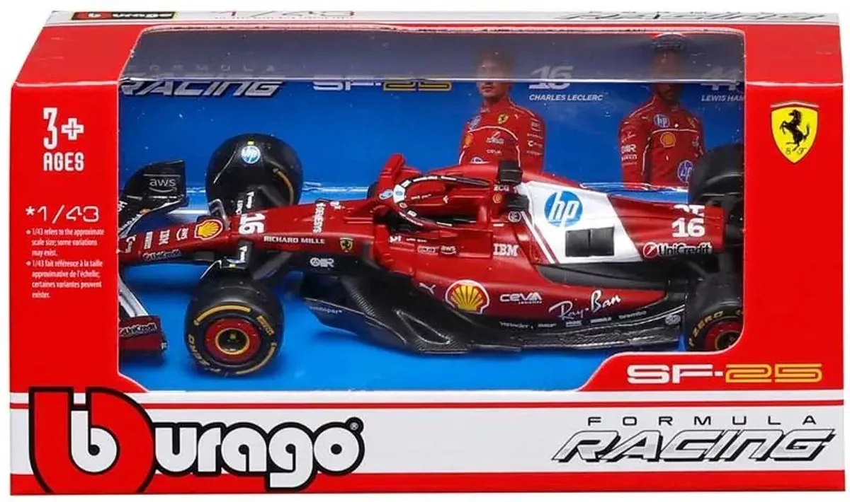 1/43 Bburago Formule 1 Ferrari SF 25 GP d'Australie #Hamilton de Bburago en Multicolore – photo du produit