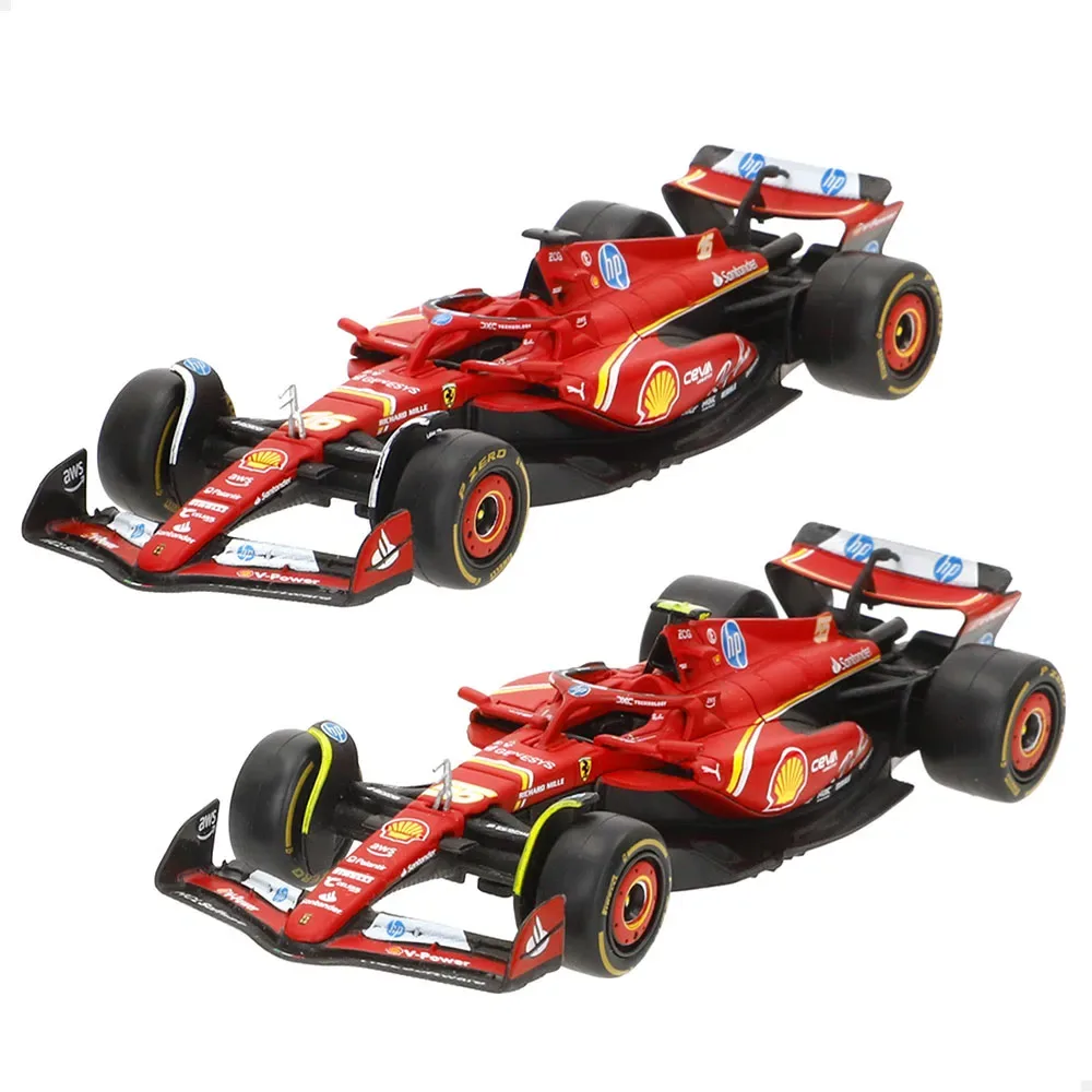 Bburago 78510 F1 2024 Ferrari Sf-24 Sainz & Leclerc 1:43 Modelbil Byggesæt 2 Enheder fra Bburago – produktbillede