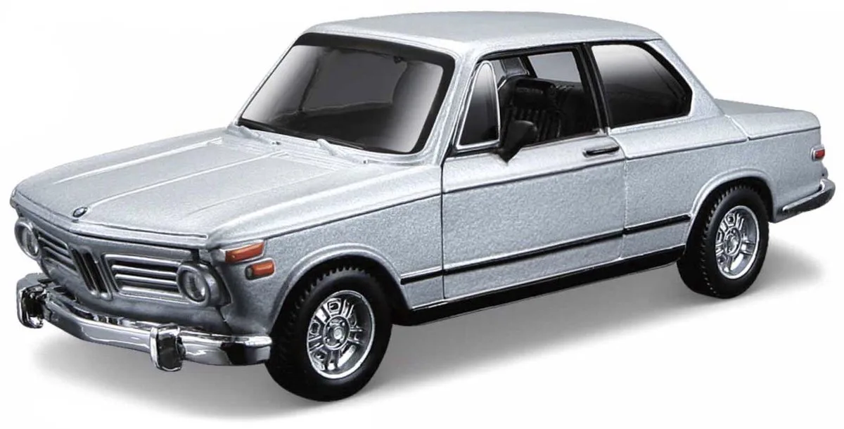 BMW 2002Tii - Modelauto - Schaal 1:32 van Bburago in Zilver – productfoto