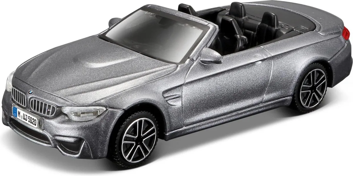 BMW M4 - Modelauto - Schaal 1:43 van Bburago in Grijs – productfoto