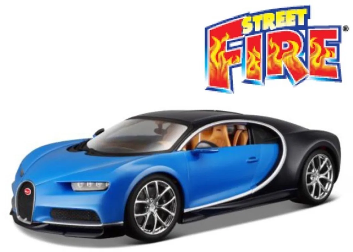 BUGATTI CHIRON 1:43 modelauto schaalmodel de Bburago en Bleu – photo du produit