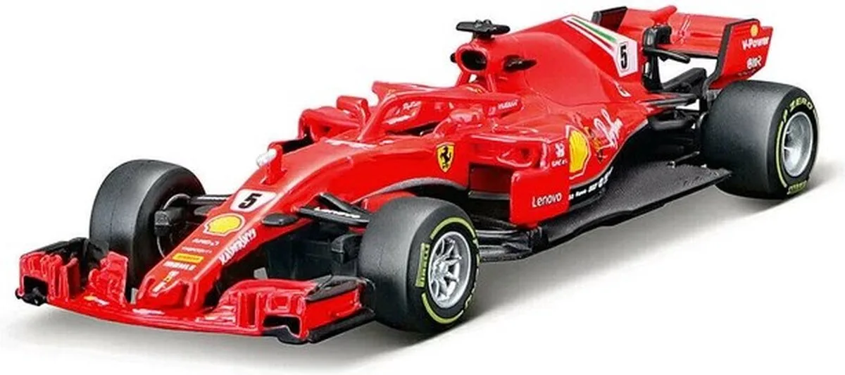 Burago Ferrari Formule F1 SF-15T Vettel 1:43 Mini Speelgoedvoertuig från Bburago i Röd – produktbild