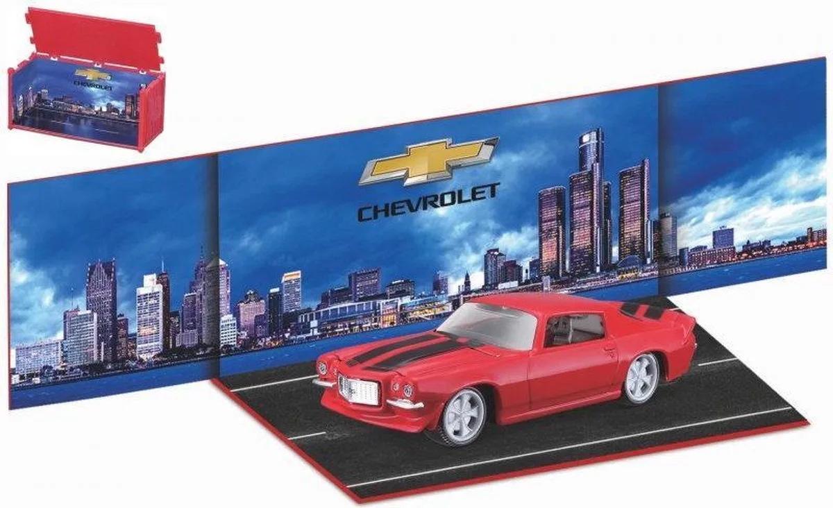 Chevrolet CAMARO Z/28 1971 rood/zwart schaalmodel 1:64 von Bburago in Rot – Produktfoto