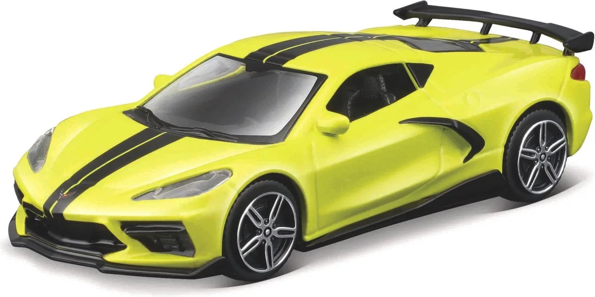 Chevrolet Corvette - Modelauto - Schaal 1:43 de Bburago en Jaune, Noir – photo du produit