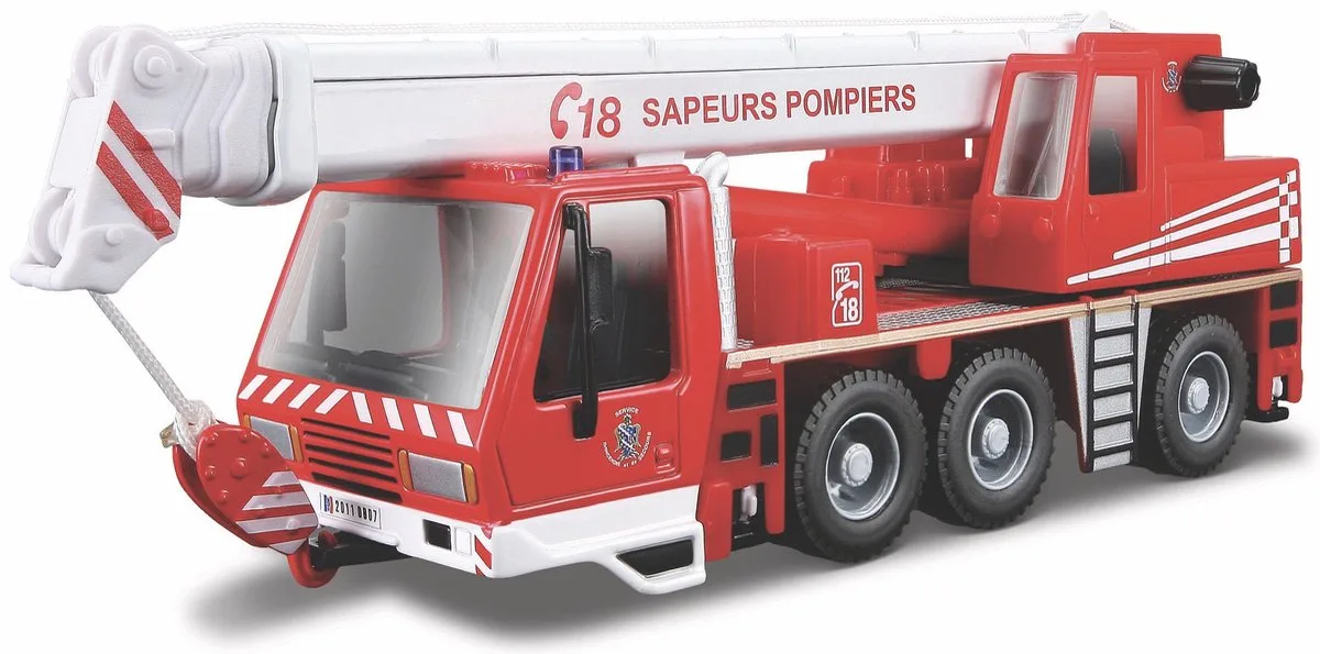 Crane - Modelauto - Schaal 1:50 van Bburago in Rood, Wit – productfoto