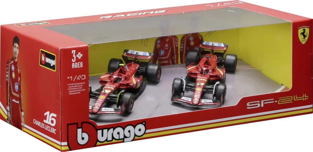 F1 Ferrari SF-24 ´24 2er-Set 1:43 Auto von Bburago – Produktfoto