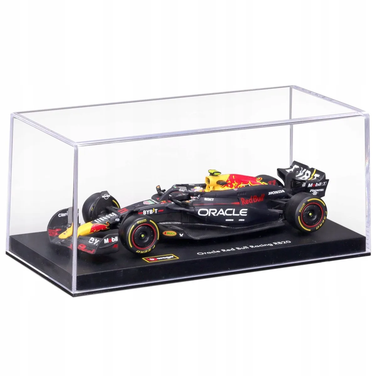 F1 RB20 Sergio Perez 2024 Schaal 1:43 Modelauto by Bburago in Yellow – product photo