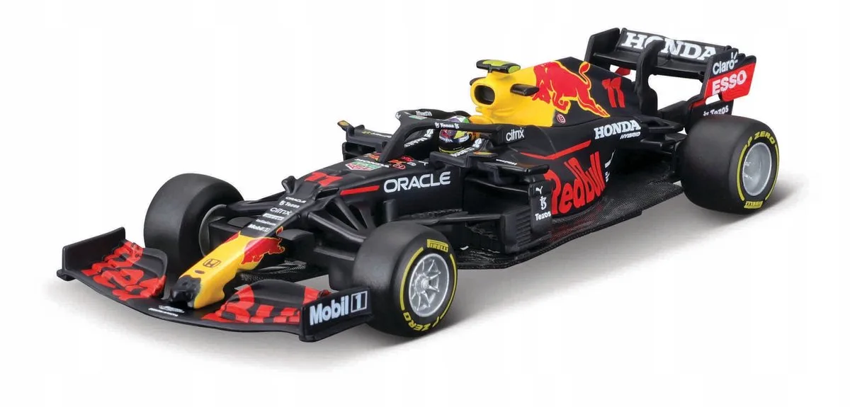 F1 Red Bull RB16B Perez 1:43 Schaalmodel Raceauto van Bburago in Blauw – productfoto