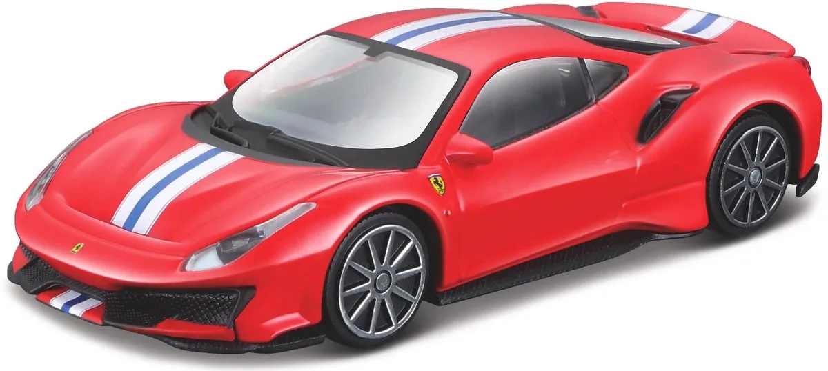 Ferrari 488 - Modelauto - Schaal 1:43 de Bburago en Rouge, Blanc, Bleu – photo du produit