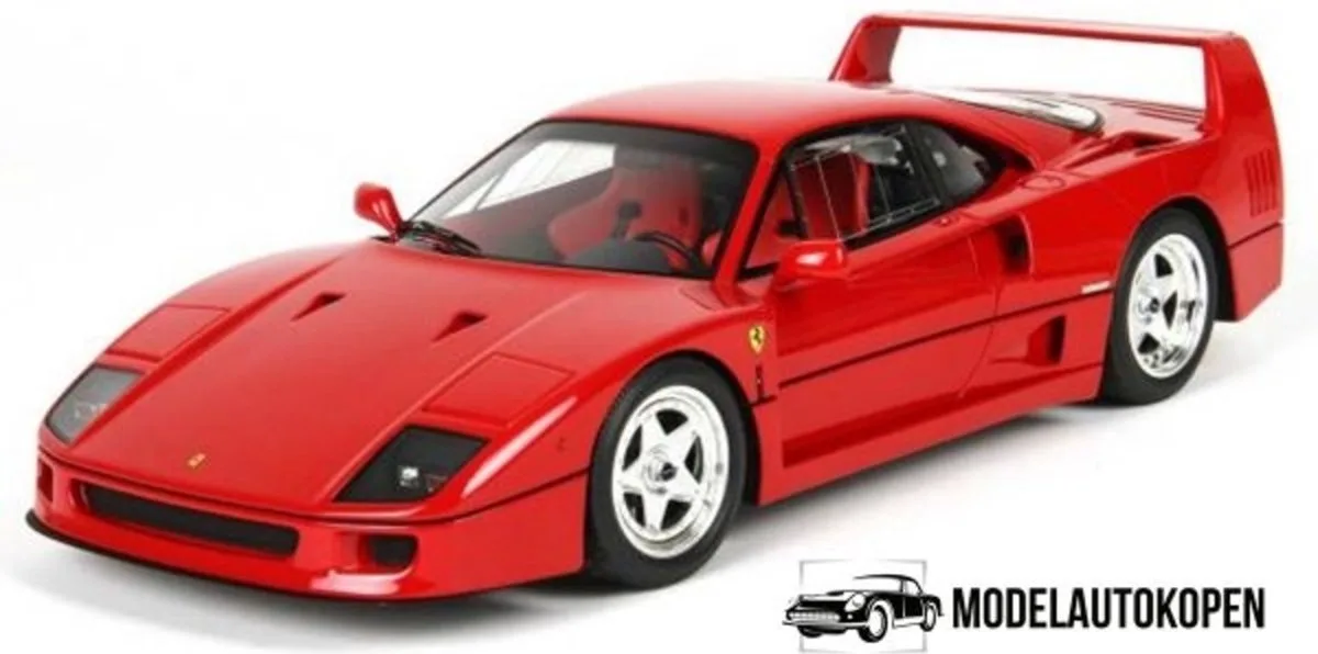 Ferrari F40 1987 (30 cm) 1/18 Bburago - Modelauto - Schaalmodel - Miniatuurauto - Model auto de Bburago en Rouge – photo du produit