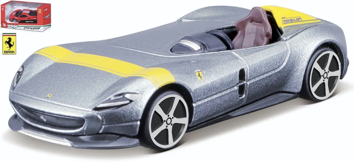Ferrari Monza Sp1 - Modelauto - Schaal 1:43 de Bburago en Argent, Jaune – photo du produit