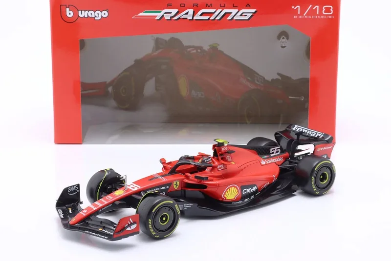 Voiture Ferrari Sf-23 #55 1:18 de Bburago en Rouge – photo du produit